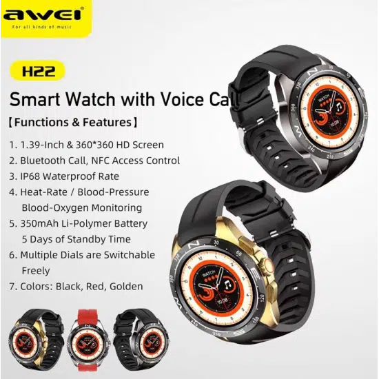 shkodrastore smartwatch awei h22